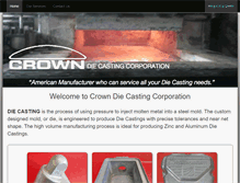 Tablet Screenshot of crowndiecasting.com